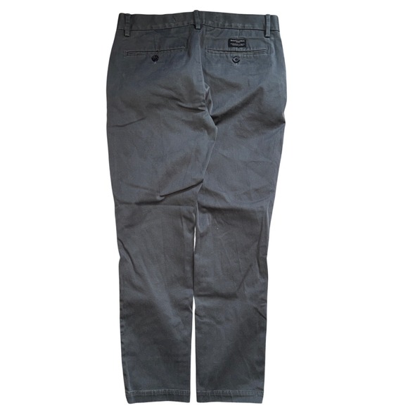 Banana Republic Skinny Chino Pants Mens 31x27 Dark Gray Charcoal Cotton Blend - Picture 7 of 8